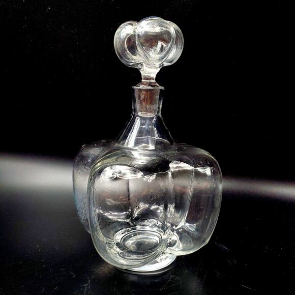 Orrefors Petite Bottle Decanter Liquor Blown Glass Stopper Cordial Bar Swedish - Picture 2 of 9